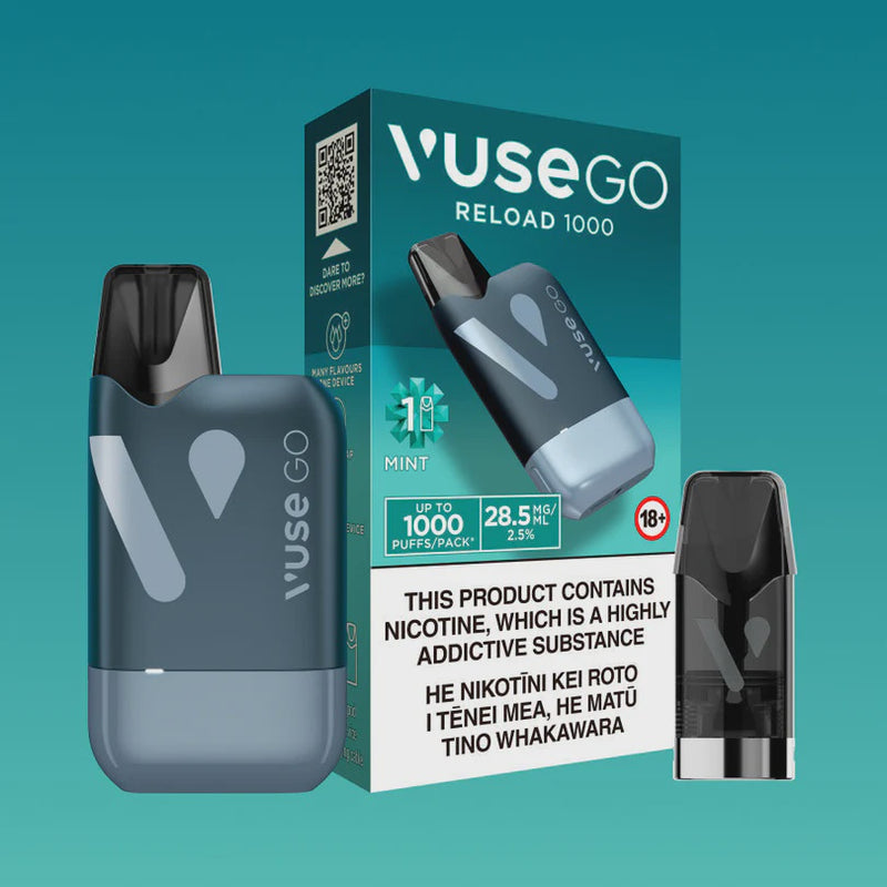 VuseGo Reload Black Kit Mint 2.5%