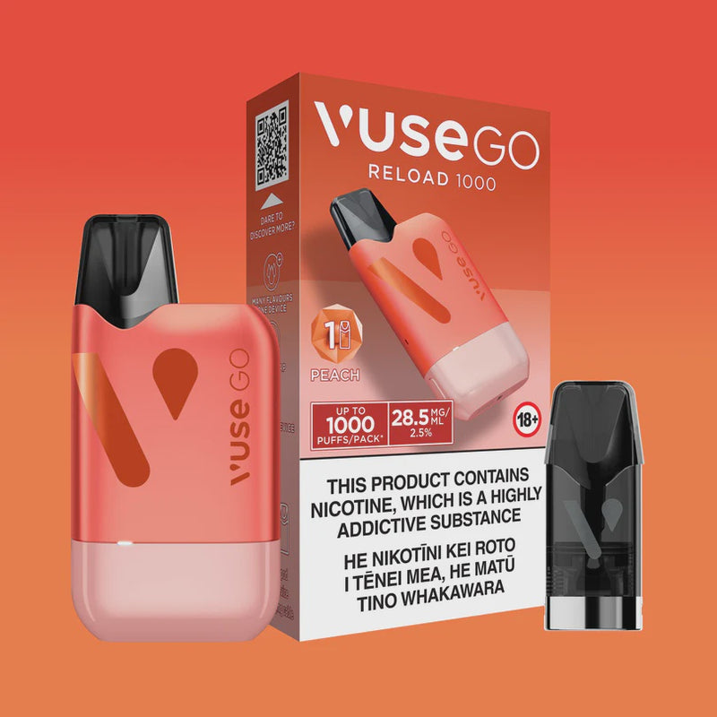 VuseGo Reload Kit Peach 2.5%