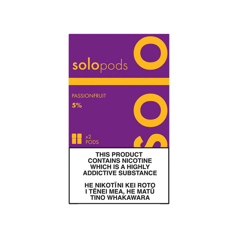 Solo Pod Replacement Cartridges 2-Pack 5% - Passionfruit
