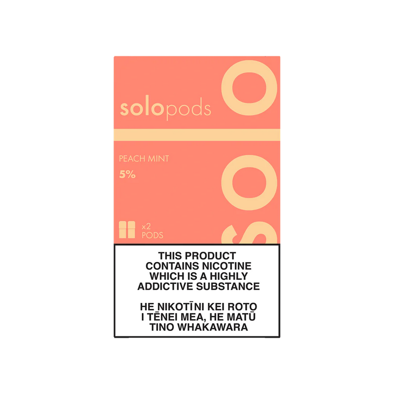 Solo Pod Replacement Cartridges 2-Pack 5% - Peach Mint