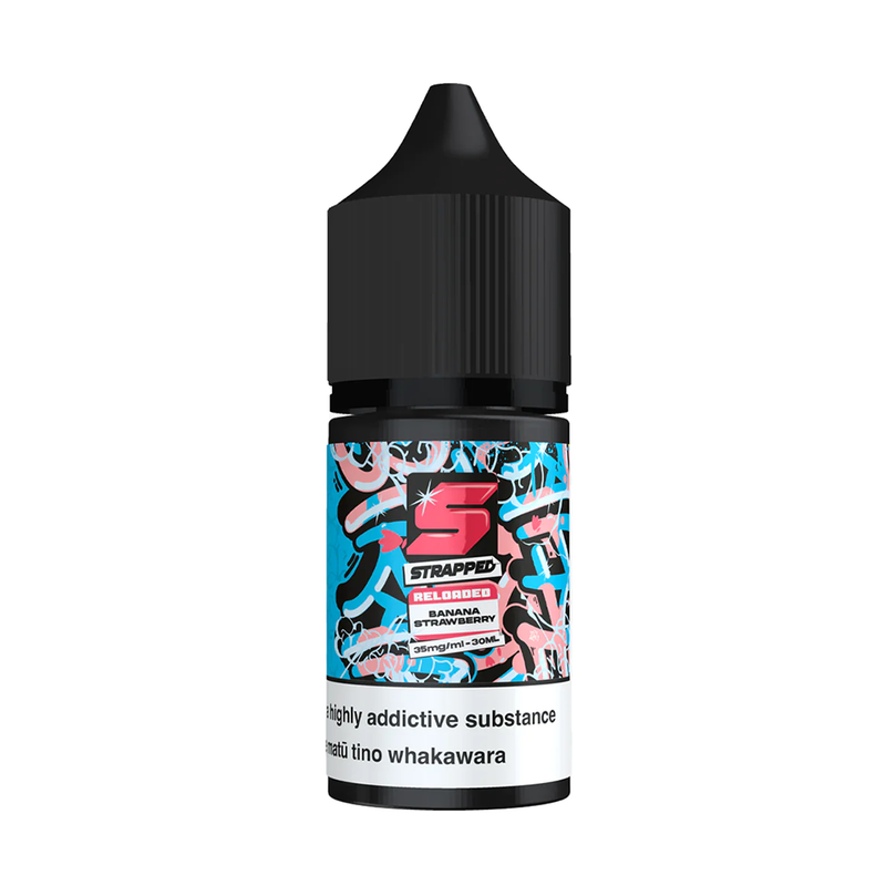 STRAPPED RELOADED Salts - Banana Strawberry (Bubblegum Drumstick) 30ml