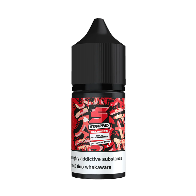 STRAPPED RELOADED Salts - Sour Strawberry 30ml