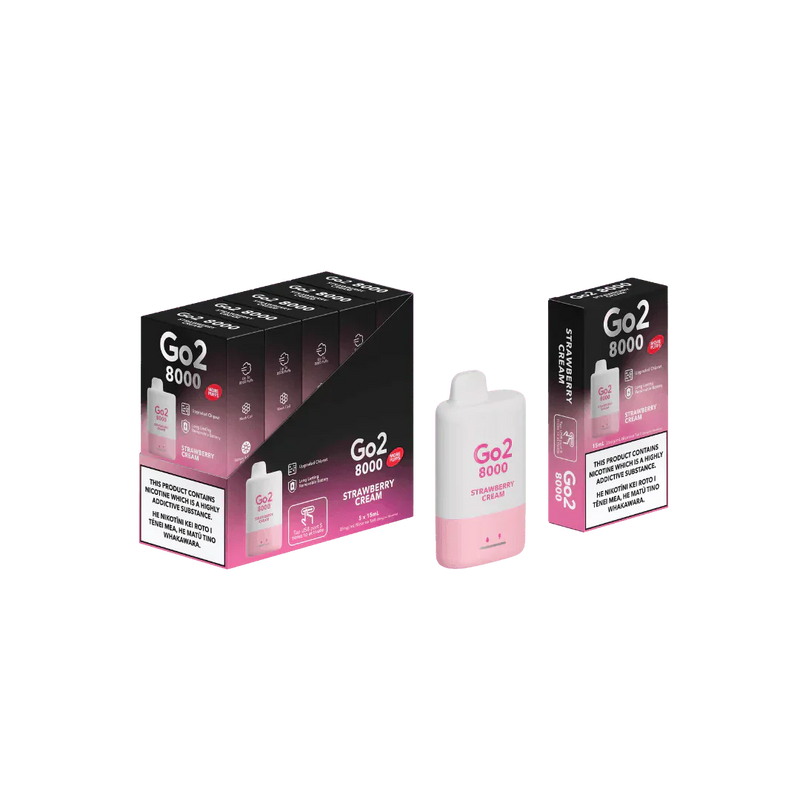 Go2 8000 Disposable Strawberry Cream 35mg/mL