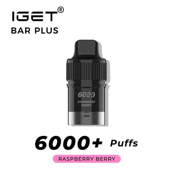 IGET Bar Plus 6000 - Raspberry Berry Disposable Vape