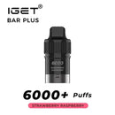 IGET Bar Plus 6000 - Strawberry Raspberry Disposable Vape