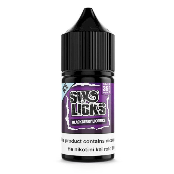 SIX LICKS Salts - Blackberry Licorice 30ml