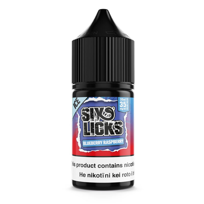 SIX LICKS Salts - Blueberry Raspberry 30ml