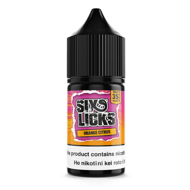 SIX LICKS Salts - Orange Citrus 30ml